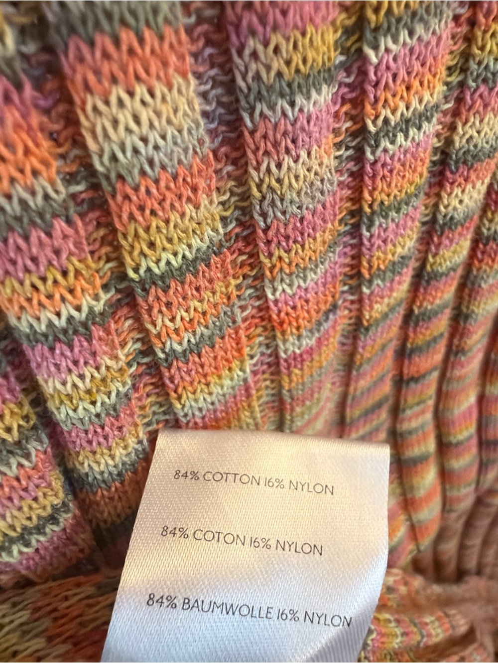 Free People Rainbow Knit Maxi Skirt – Size Medium – Boho Festival Coastal Vibes - Picture 7 of 8